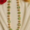 Golden Pearl & Green Beaded Necklace – Premium Handmade Fashion Jewellery for Women designed Isabel Jewels