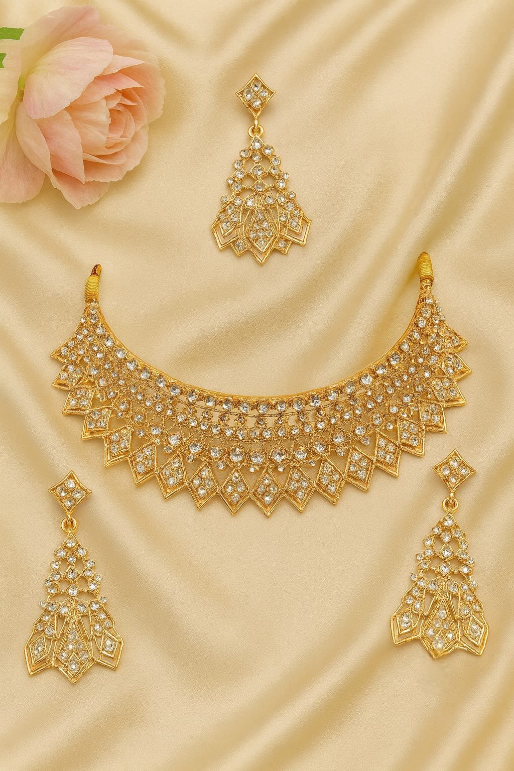 Kids Gold Necklace Set – Cute, Sparkling & Trendy Jewellery for Little Girls designed Isabel jewels