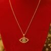 Rose Gold Evil Eye Pendant Necklace – Trending Protection Jewellery / designed Isabel Jewels