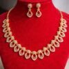 ✨ Gold Plated AD stone Necklace Set designed Isabel jewels✨