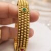 Antique Gold Beaded Bangle – Traditional Temple Jewellery Style designed Isabel jewels , size 2'6 and 2'8 available