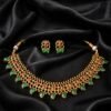 Traditional Antique gold Choker Necklace Set designed Isabel Jewels