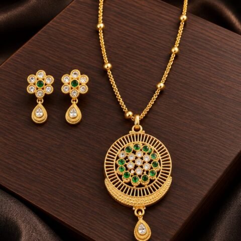 Beautiful Traditional necklace with earrings from Isabel Jewels